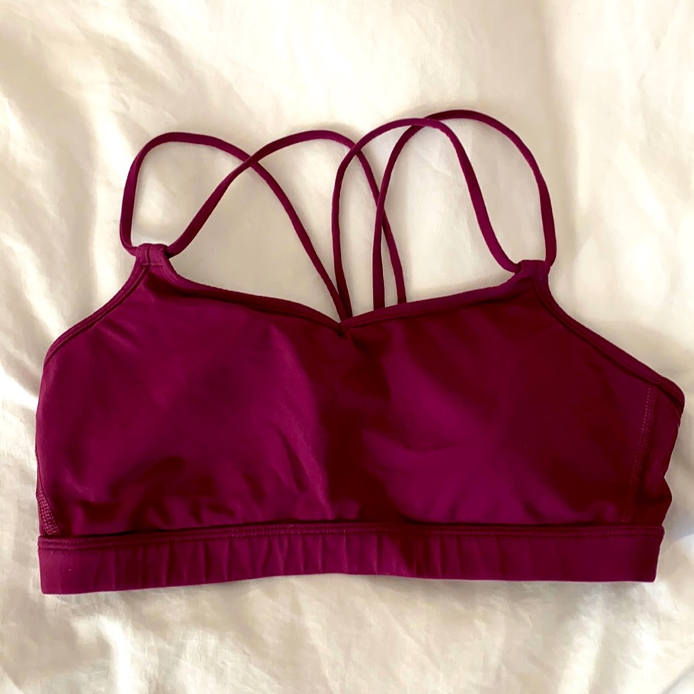 Maroon Sports bra Lululemon